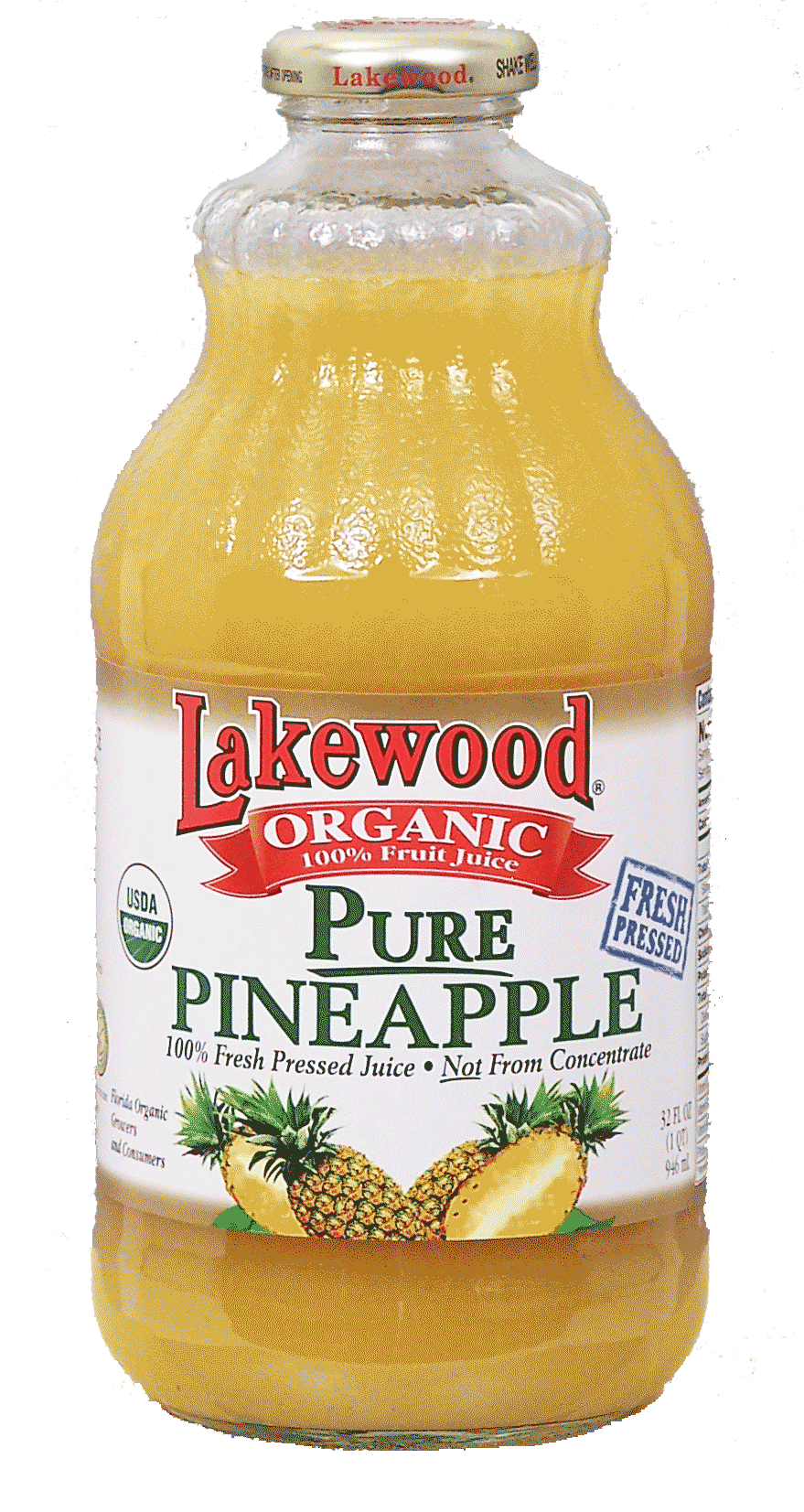 Lakewood  pure pineapple, 100% fresh pressed juice, organic, 100% fruit juice Full-Size Picture